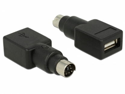 Attēls no Delock Adapter PS/2 male > USB Type-A female