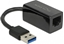 Изображение Delock USB Type-A Network Adapter Gigabit LAN 1 x RJ45 compact black