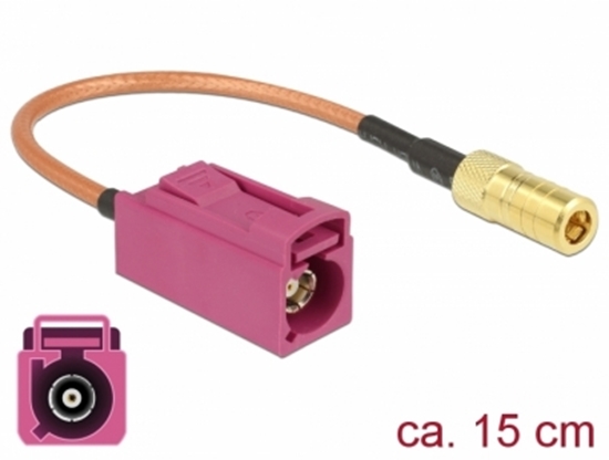 Picture of Delock Antenna Cable FAKRA H jack > SMB jack RG-316 15 cm
