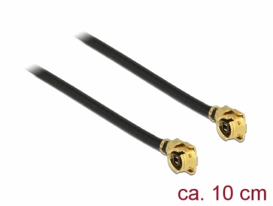 Picture of Delock Antenna Cable MHF / U.FL-LP-068 compatible plug > MHF / U.FL-LP-068 compatible plug 10 cm 1.13
