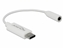 Изображение Delock Audio adapter USB Type-C™ to stereo jack female 14 cm white