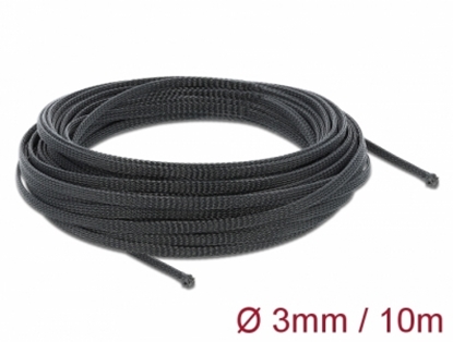 Picture of Delock Braided Sleeving stretchable 10 m x 3 mm black