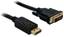 Изображение Delock Cable DisplayPort 1.3 male > DVI 24+1 male passive 3 m black