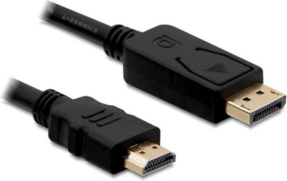 Attēls no Delock Cable DisplayPort 1.1 male > High Speed HDMI-A male passive 5 m black