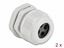 Picture of Delock Cable Gland PG21 for round cable with four cable entries grey 2 pieces