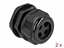 Attēls no Delock Cable Gland PG29 for round cable with four cable entries black 2 pieces