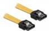 Picture of Delock cable SATA 50cm straightstraight metal  yellow