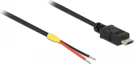 Picture of Delock Cable USB 2.0 Micro-B male > 2 x open wires power 20 cm Raspberry Pi