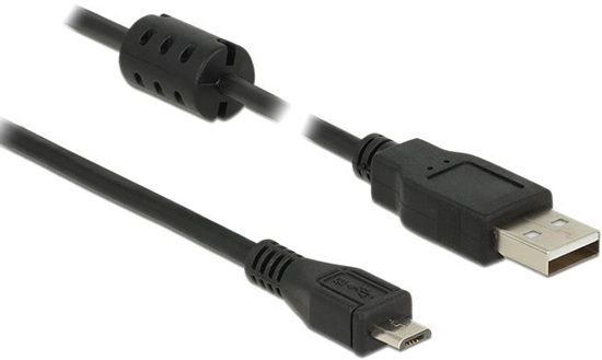 Picture of Delock Cable USB 2.0 Type-A male > USB 2.0 Micro-B male 1.5 m black