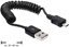 Picture of Delock Cable USB 2.0-A male > USB micro-B male coiled cable