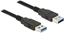 Attēls no Delock USB 5 Gbps Cable Type-A male to Type-A male 0.5 m black