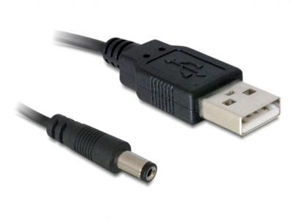Attēls no Delock Cable USB Power  DC 5.5 x 2.1 mm Male 1.0 m