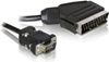 Picture of Delock Cable Video Scart male (output) > VGA male (input) 2 m