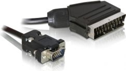 Picture of Delock Cable Video Scart male (output) > VGA male (input) 2 m