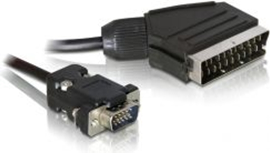 Picture of Delock Cable Video Scart male (output) > VGA male (input) 2 m