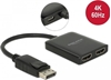 Изображение Delock DisplayPort 1.4 Splitter 1 x DisplayPort to 2 x HDMI MST