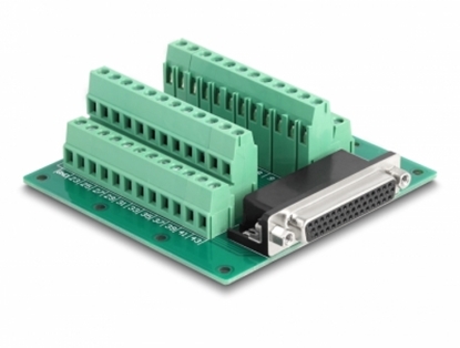 Picture of Delock D-Sub HD 44 pin female to Terminal Block for DIN rail