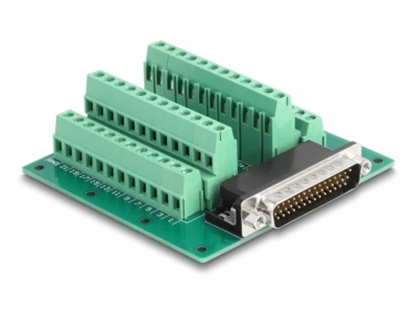 Picture of Delock D-Sub HD 44 pin male to Terminal Block for DIN rail