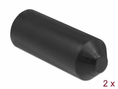 Picture of Delock End Caps with inside adhesive 90 x 30 mm 2 pieces black