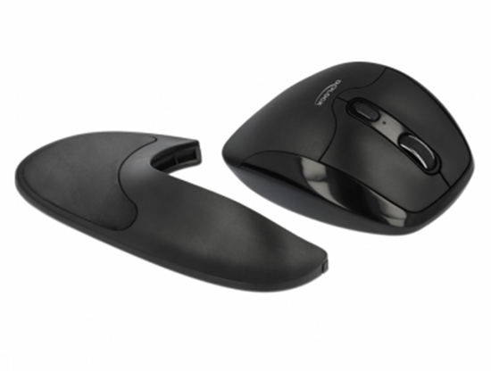 Изображение Delock Ergonomic optical 5-button mouse 2.4 GHz wireless with Wrist Rest - right handers