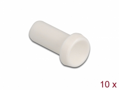 Attēls no Delock Fiber optic dust cap for connector with 2.50 mm ferrule 10 pieces white