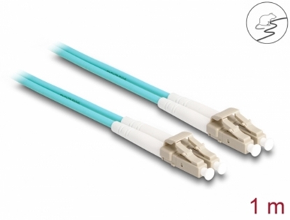 Изображение Delock Fiber Optical Cable with metal armouring LC Duplex to LC Duplex Multi-mode OM3 1 m