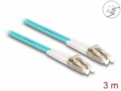 Изображение Delock Fiber Optical Cable with metal armouring LC Duplex to LC Duplex Multi-mode OM3 3 m