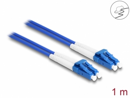 Изображение Delock Fiber Optical Cable with metal armouring LC Duplex to LC Duplex Singlemode OS2 1 m