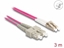 Изображение Delock Fiber Optical Cable with metal armouring LC Duplex to SC Duplex Multi-mode OM4 3 m