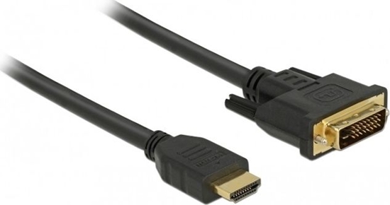 Picture of Delock HDMI to DVI 24+1 cable bidirectional 0.5 m