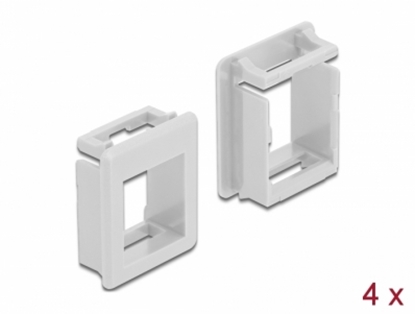 Picture of Delock Keystone Holder for cases 4 pieces white