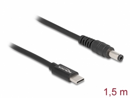 Изображение Delock Laptop Charging Cable USB Type-C™ male to 5.5 x 2.1 mm male