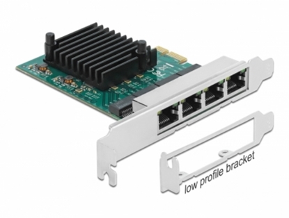 Изображение Delock PCI Express x1 Card 4 x RJ45 Gigabit LAN RTL8111