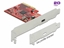 Изображение Delock PCI Express x4 Card to 1 x external SuperSpeed USB 20 Gbps (USB 3.2 Gen 2x2) USB Type-C™ female