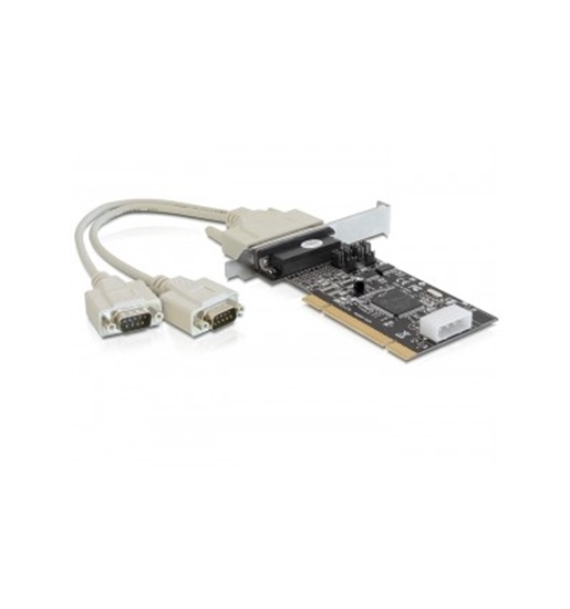 Picture of Delock PCI karte - 2 x Serial ar sprieguma padevi, zema profila kronšteins