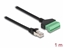 Picture of Delock RJ45 Cable Cat.6 plug to Terminal Block Adapter 1 m 2-part