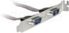 Picture of Delock Slot Bracket > 2 x Serial Pin layout: 1:1