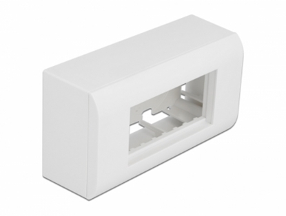 Attēls no Delock Surface-mounted Housing for Easy 45 Modules 152 x 82 mm, white