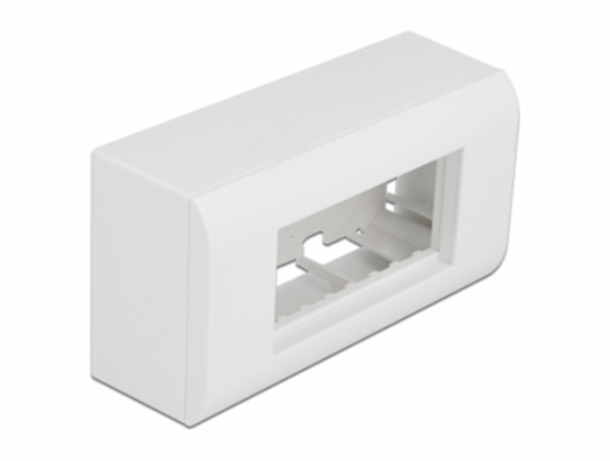 Изображение Delock Surface-mounted Housing for Easy 45 Modules 152 x 82 mm, white