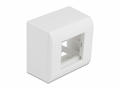 Attēls no Delock Surface-mounted Housing for Easy 45 Modules 82 x 82 mm, white