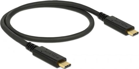 Picture of Delock USB 3.1 Gen 2 (10 Gbps) cable Type-C to Type-C 0.5 m PD 3 A E-Marker