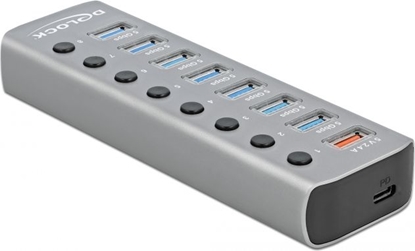 Attēls no USB3.2Gen1 HUB ar 7portiem+1ārtās uzlādes ports, Delock