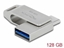 Attēls no Delock USB 3.2 Gen 1 USB-C™ + Type-A Memory Stick 128 GB - Metal Housing