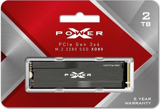 Picture of Dysk SSD Silicon Power XD80 2TB M.2 2280 PCI-E x4 Gen3 NVMe (SP002TBP34XD8005)