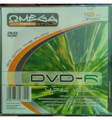 Picture of DVD-R 4.7GB 16x iepak. ar vāciņiem 10gab.
