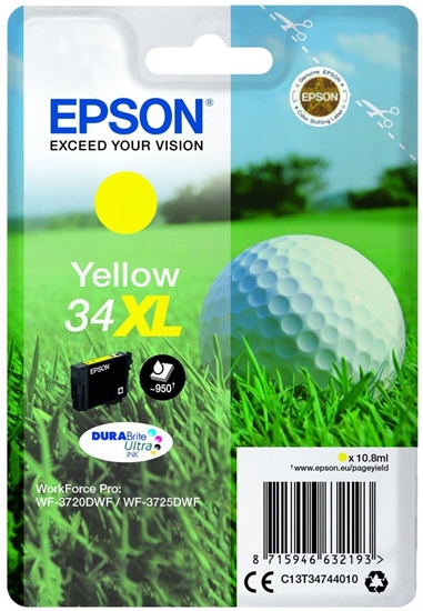Picture of Epson ink cartridge yellow DURABrite Ultra Ink 34 XL T 3474