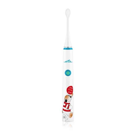 Picture of ETA | ETA070690000 | Sonetic Kids Toothbrush | Rechargeable | For kids | Number of brush heads included 2 | Number of teeth brushing modes 4 | Blue/White
