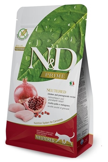 Picture of FARMINA N&D Prime Neutered Chicken&Pomegranate Adult - dry cat food - 5 kg