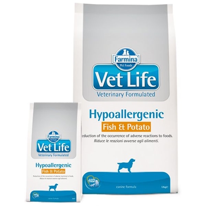 Attēls no Farmina Vet Life Hypoallergenic Fish & Potato Dog 12kg