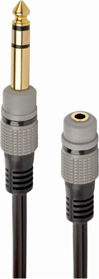 Picture of Gembird 6.35m Male - 3.5mm Female 0.2m Grey